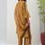 Mustard fancy crust top embroidered salwar suit