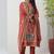 Orange fancy crust top embroidered salwar suit