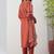 Orange fancy crust top embroidered salwar suit