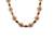 Ruby green kemp studded sleek flower necklace set