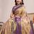 beige kanjivaram silk blend saree with blouse