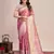 lavender kanjivaram silk blend saree with blouse