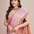 lavender kanjivaram silk blend saree with blouse