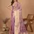 lavender silk blend rich zari weave saree 