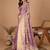 lavender silk blend rich zari weave saree 
