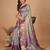purple silk blend rich zari weave saree 