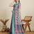 blue soft butti jacquard work cotton saree