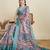 blue soft butti jacquard work cotton saree