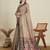 brown soft butti jacquard work cotton saree