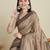 brown soft butti jacquard work cotton saree