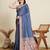navy blue soft butti jacquard work cotton saree
