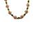 Green kemp studded sleek flower necklace set