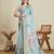 sky blue soft butti jacquard work cotton saree
