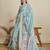 sky blue soft butti jacquard work cotton saree