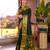 green banarasi woven saree with blouse