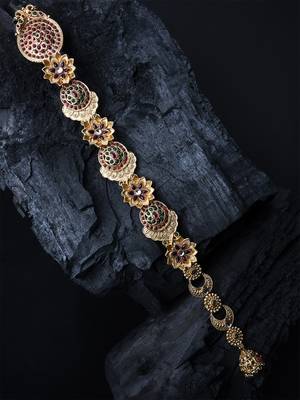 Traditional multicolor pushp jada billai 1