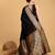 black banarasi soft woven saree with blouse