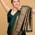green banarasi soft woven saree with blouse