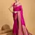 pink banarasi soft woven saree with blouse