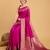 pink banarasi soft woven saree with blouse