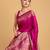 pink banarasi soft woven saree with blouse
