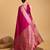 pink banarasi soft woven saree with blouse