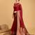 red banarasi soft woven saree with blouse