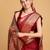 red banarasi soft woven saree with blouse