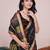 black soft cotton woven saree with blouse