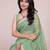 light green soft cotton woven saree with blouse