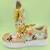 Golden rexxin thread & mirror work sneakers