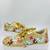 Golden rexxin thread & mirror work sneakers