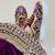 Purple suede thread, beads & nakshi work sneakers