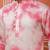 Men pink embroidered viscose blend tie-dye kurta with mirror buti
