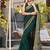 green soft cotton woven saree with blouse