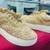 Cream suede zari & nakshi work sneakers