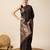 black zari weave jacquard saree