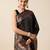 black zari weave jacquard saree
