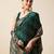 green zari weave jacquard saree