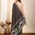 black  maslin cotton saree with blouse