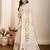 white  maslin cotton saree with blouse