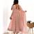 Pastel Pink Printed Anarkali     Elegant Full Flare with Matching Dupatta