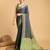 navy blue banarasi woven saree with blouse