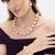 combo of premium quality pearls kundan long necklace mala bracelet jewelry set