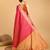 pink banarasi woven saree with blouse