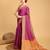 purple banarasi woven saree with blouse