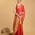red banarasi woven saree with blouse