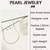 elegant single line white pearl necklace earrings and adjustable pearl bracelet
