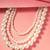 elegant 3 layer white pearl beaded necklace mala