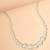 elegant single line white pearl beaded necklace mala